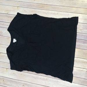 Mixed media pocket tee